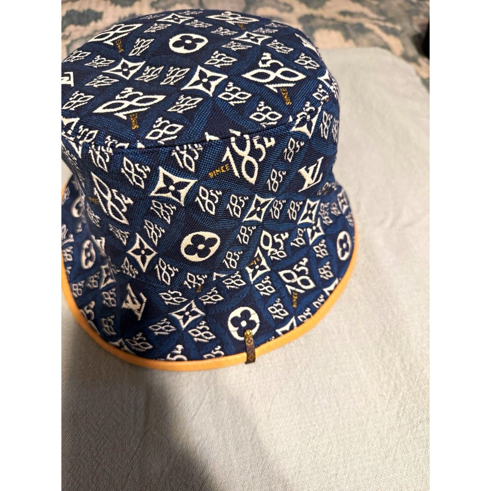 Louis Vuitton Reversible Monogram Bucket Hat Blue/Beige Unisex 7 3/4